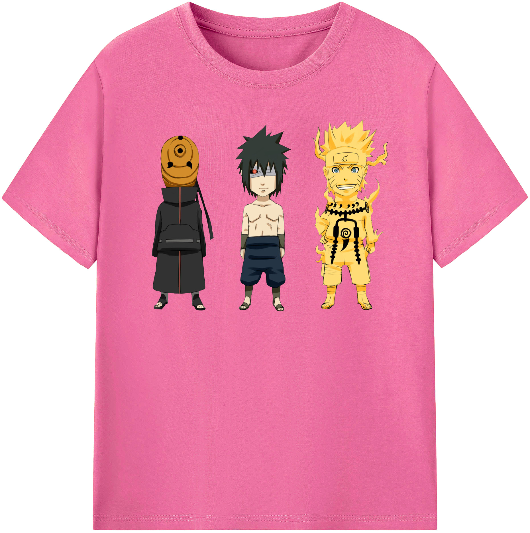 （画像用） NARUTO -ナルト- うちは サスケ Uchiha Sasuke レディースカジュアルプリントTシャツ（綿100％）